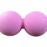 SKEWCOOL Fıstık Masaj Topu-Çift Masaj Lakros Topu, Fizik Tedavi için Hareket Topu, Miyofasiyal Gevşetme için Derin Doku Masaj Aracı, Tetikleme Noktası, Kas Düğümleri ve Yoga Terapisi (Pembe Fıstık Topu)