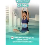 Skg GS300 Tens-Ems Taşınabilir Akıllı Karın Masaj Aleti Kemer Isı Terapisi ve Termoterapi Özellikli Şarjlı Cihaz