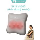 SKG VS500 Masaj Yastığı | Termoterapi Isı Destekli | Ergonomik, Sırt Boyun Omuz Bel Kalça İçin, Kablosuz, Type-C, Taşınabilir