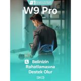 SKG W9 Pro TENS-EMS Akıllı Taşınabilir Bel ve Sırt Masaj Aleti/Robotu | Mobil APP, Isı Terapisi-Termoterapi - Beyaz