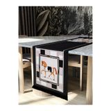 Skhome Atlı Modern Dekoratif Baskılı Saçaklı Runner 1 Adet 40x140cm (SKSCR-05)
