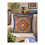 Skhome Çift Taraflı Dekoratif Enerjik & Salon Dekoru Saçaklı Kırlent Kılıfı 1Adet 43x43(SK-K73)