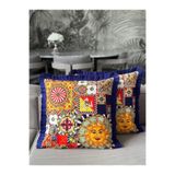 Skhome Çift TaraflıGüneş Dekoratif Saçaklı Kırlent Kılıfı 1Adet 43x43(SK-K02)