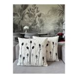 Skhome Sazlık Punch işlemeli Kırlent Kılıfı 1 Adet 43x43cm(PNC-113)