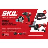 Skıl Kombo Set 2 (20V Max Darbelı Matkap Vıdalama + Avuç Taslama + 2 Akü + Sarj Cıhazı)