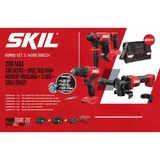 Skıl Kombo Set 3 (20V Max Sds Delıcı + Avuç Taslama+ Matkap Vıdalama + 3 Akü + Sarj Cıhazı)