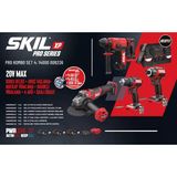 SKIL PRO KOMBO SET 4 (20V MAX KIRICI DELICI + AVUÇ TASLAMA+Matkap VIdalama + DARBELI VIDALAMA + 4 AKÜ + Sarj CIHAZI)