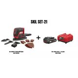 Skıl Set-21 (Skıl Compact 3720Cd Akülü Üçgen Multi Zımpara+Skıl 3136Aa 2,0Ah Li + 2.4A Şarj Cihazı Promo)
