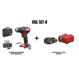 Skıl Set-8 (Skıl Compact 3075Ja Akülü Darbeli Matkap Vidalama Çantalı+Skıl 3136Aa 2,0Ah Li + 2.4A Şarj Cihazı Promo)