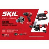 Skil Skıl Kombo Set 2 (20V Max Darbelı Matkap Vıdalama + Avuç Taslama + 2 Akü + Sarj Cıhazı)