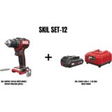 Skil Skıl Set-12 (Skıl Compact 3065CA Akülü Matkap Vidalama+Skıl 3136AA 2,0AH Li + 2.4A Şarj Cihazı Promo)
