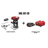 SKIL Skil Set-29 (skil Compact 3170ca Akülü Freze+skil 3136aa 2,0ah Li + 2.4a Şarj Cihazi Promo)