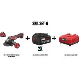 Skil Skıl Set-6 (Skıl Xp 3930FA Akülü Avuç Taşlama 125 mm Çantalı+2xskıl 3104AA 4,ah Li Batarya Promo+Skıl 3122AA 2,4 A Şarj Cihazı) - YOK