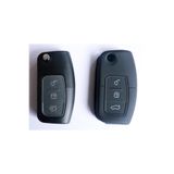 skilit samsun oto kilit Ford Focus Fiesta 2006-2012 Sustalı Silikon Kumanda Kılıfı 3 Buton