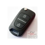Skilit Samsun Oto Kilit Hyundai Accent Yazılı Anahtar Kabı Kumanda Kabı Vidalı Logolu