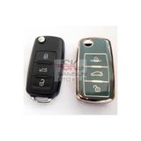 skilit samsun oto kilit Volkswagen Skoda Seat Uds Silikon Kumanda Kılıfı Gri 3 Buton