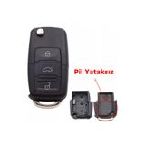 Skilit Samsun Oto Kilit Volkswagen Tipli Akıllı Kumanda Kabı Anahtar Kabı Pil Yataksız