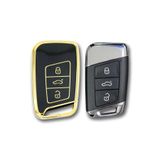 Skilit Volkswagen Passat B8 Skoda Siyah Nano Kauçuk Araba Anahtar Kılıf Kumanda Kabı Kılıf