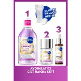 Skin Glow Aydınlatıcı Bakım Rutini, Makyaj Temizleme Suyu 400ml, Serum ve Tonik 100ml, Pamuk Hediye