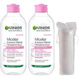 Skin Naturals Micellar Kusursuz Makyaj Temizleme Suyu (400 Ml) X2 & Makyaj Pamuk Hediyeli