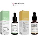 Skin401 Aydınlatıcı Serum Seti 2×30 ml %5 Azelaik Asit ve %10 Vitamin C Tüm Cilt Tipleri için
