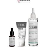 Skin401 Gözenek ve Siyah Nokta Karşıtı Bakım Seti Vegan Sülfat ve Paraben İçermeyen 3 Adet