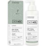 SKIN401 Pirinç Özlü Aydınlatıcı Yüz Temizleme Jeli 200ML Akne Eğilimli Ciltler İçin %100 Acı Badem Yağı - Option-1