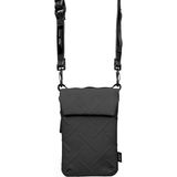 Skinarma Çapraz Vücut Çantası Sling Pouch Juno Cross-Hatch Naylon Scout Boyun Askı Kayışlı Siyah