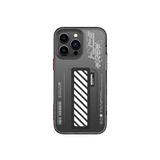 Skinarma iPhone 14 Pro Max İle Uyumlu Kılıf Şeffaf Desenli Standlı Kaze Kapak-füme