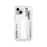 Skinarma iPhone 14 Uyumlu Orjinal Lisanslı Kılıf Şeffaf Desenli Standlı Kaze Kapak