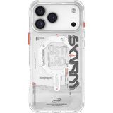 Skinarma İphone 17 Pro Max Kılıf M-Safe Uyumlu Yazı Desenli Airbag Tasarımlı Sonix Kapak Şeffaf