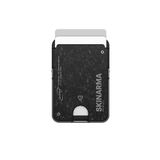 Skinarma Metal Tasarımlı 2 Hazneli Vektor Serisi Magnetik Magsafe ile Uyumlu Standlı Kartlık RFID Engelleyici (Siyah-Gri)