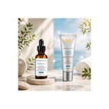 SkinCeuticals Silymarin CF-Oil Shield UV Defense SPF50 Yağlı Lekeli Ciltlere Özel Yaşlanma Karşıtı ve Koruyucu Set 53476865643674