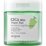 Skinfood Shine Muscat Cica BHA Toner Pad 70ea - 1