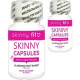 Skinny Fit 2 Adet Elma Sirkesi Ana Malzemeli Meyve Extratlarından 30LU Bakım Ürünü - 1 Paket