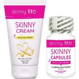 Skinnyfit Elma Sirkesi Ana Malzemeli Vücut Bakım Kremi + 30LU Kaps Set - 1set