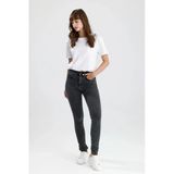 #Skinnyfitjean Siyah Denim Skinny Fit Kesim Mira12 Rahat Kadın Jean Pantolon