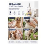 Skinsmart Animal Health Kedi Kulak Göz ve Deri Temizleme Spreyi Antiseptik Bakım Solüsyonu %99,9 Hijyen 1000 ML ( 1 LİTRE)