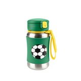 Skip Hop Futbol Desenli Çelik Pipetli Çocuk Suluk - Yeşil