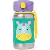 Skip Hop Kız Çocuk Skip Hop Unicorn Suluk 350 ml Paslanmaz Pipetli Renkli Tasarım ile Eğlenceli Kullanım