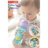 Skip Hop Pipetli Unicorn Suluk Mint Yeşil 336 ML Plastik Materyal Dayanıklı ve Hafif
