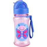 Skip Hop Skıp Hop Pipetli Kelebek Suluk Pembe Plastik Malzeme ile Hafif ve Dayanıklı - 335 ML