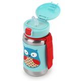 Skip Hop SKP-252511 Pipetli Paslanmaz Çelik Suluk Baykuş, Çok Renkli