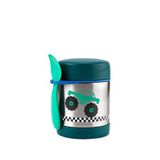 Skip Hop Spark Style Kamyon Desenli Yeşil Çelik Çocuk Termos 325 Ml