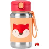 Skip Hop Zoo 350 ml Paslanmaz Çelik Suluk, Kolay Taşınabilir ve Sızdırmaz Tasarım
