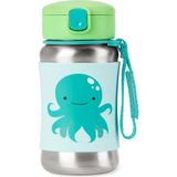 Skip Hop Zoo Paslanmaz Çelik Ahtapot Suluk 350ml Karışık Renkli Tasarım ile Taşınabilir