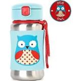 Skip Hop Zoo Pipetli Paslanmaz Çelik Suluk Baykuş Yeşil Tek Ebat