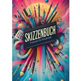 Skizzenbuch A4 mit Punktraster | Zeichenbuch DIN A4 Dot Grid | 80 Seiten | Ideal für Kinder und Erwachsene: Skizzenbuch / Notizbuch gepunktet mit 5mm Raster für Profis, Hobbyzeichner und Kinder