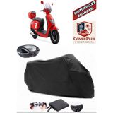 Skjet Bayberry 125 Branda Siyah Arka Çanta Uyumlu(Topcase) Motosiket Brandası Motor Örtüsü Çadır Su Geçirmez Motosiklet Kılıfı Motor Brandası,lastikli,taşıma Torbalı