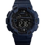 Skmeı 1472 Analog Dijital Saat Aydınlık Açık Spor Izle Erkekler Dijital Saat 5bar Su Geçirmez Çalar Saat Kovboy Askeri Moda Saatler Relogio Masculino - Mavi